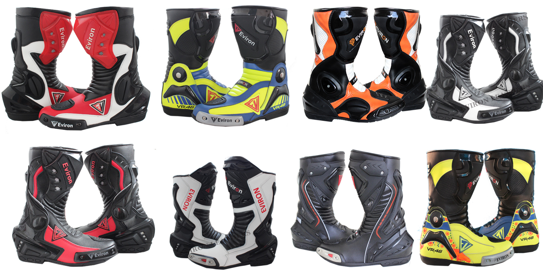 EVIRON Motorbike New vr Florocent EV Protective Boots 